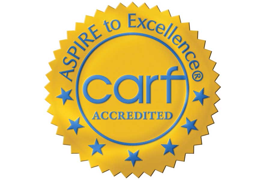 CARF accreditation seal