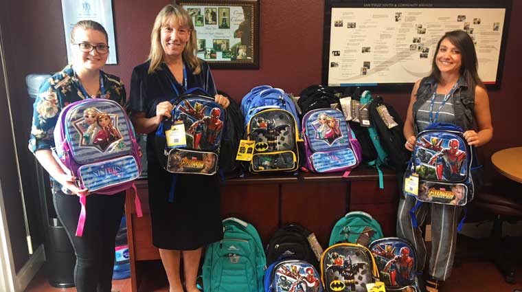 RICOH backpack donation